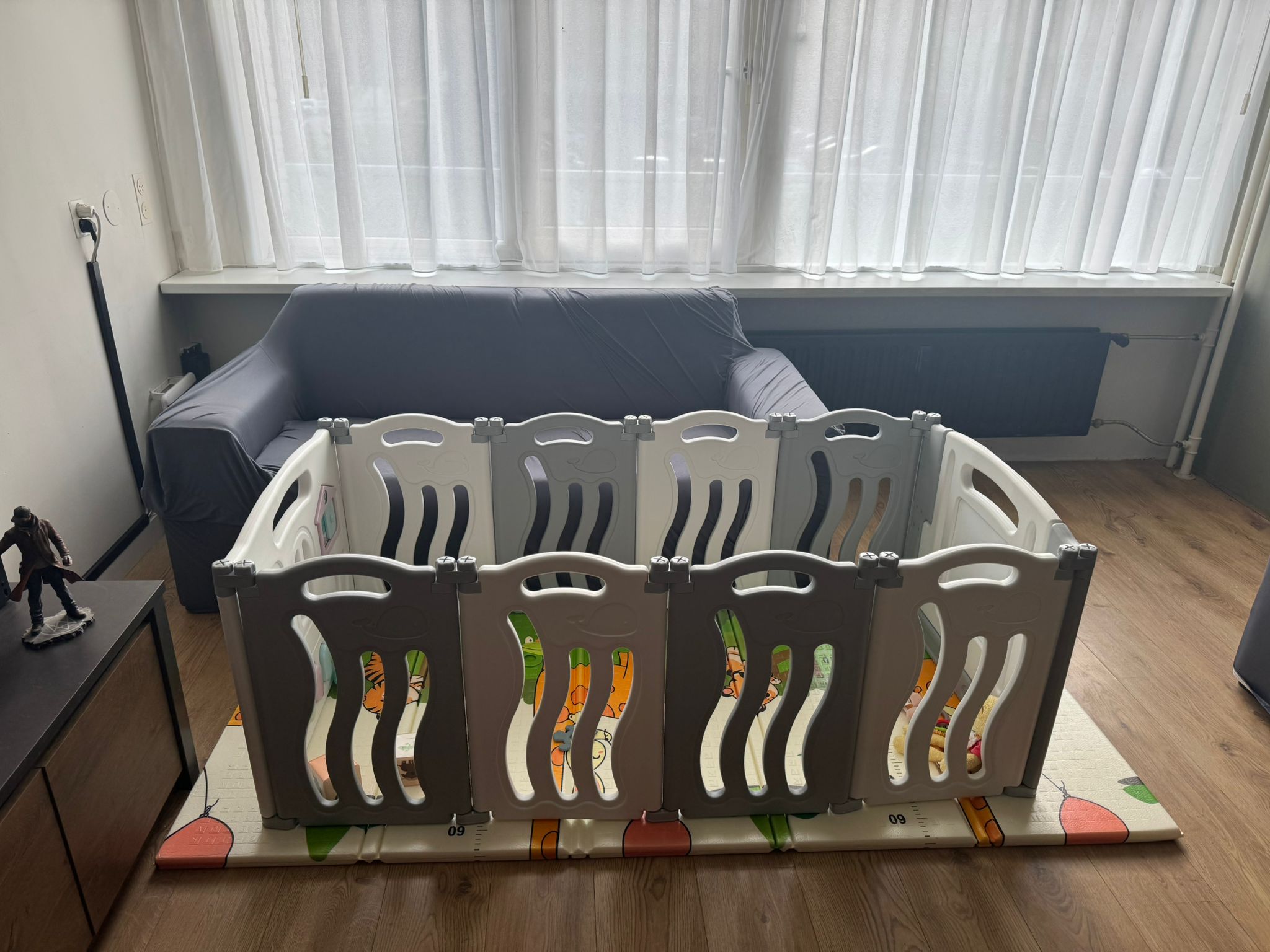 Grondbox in de woonkamer